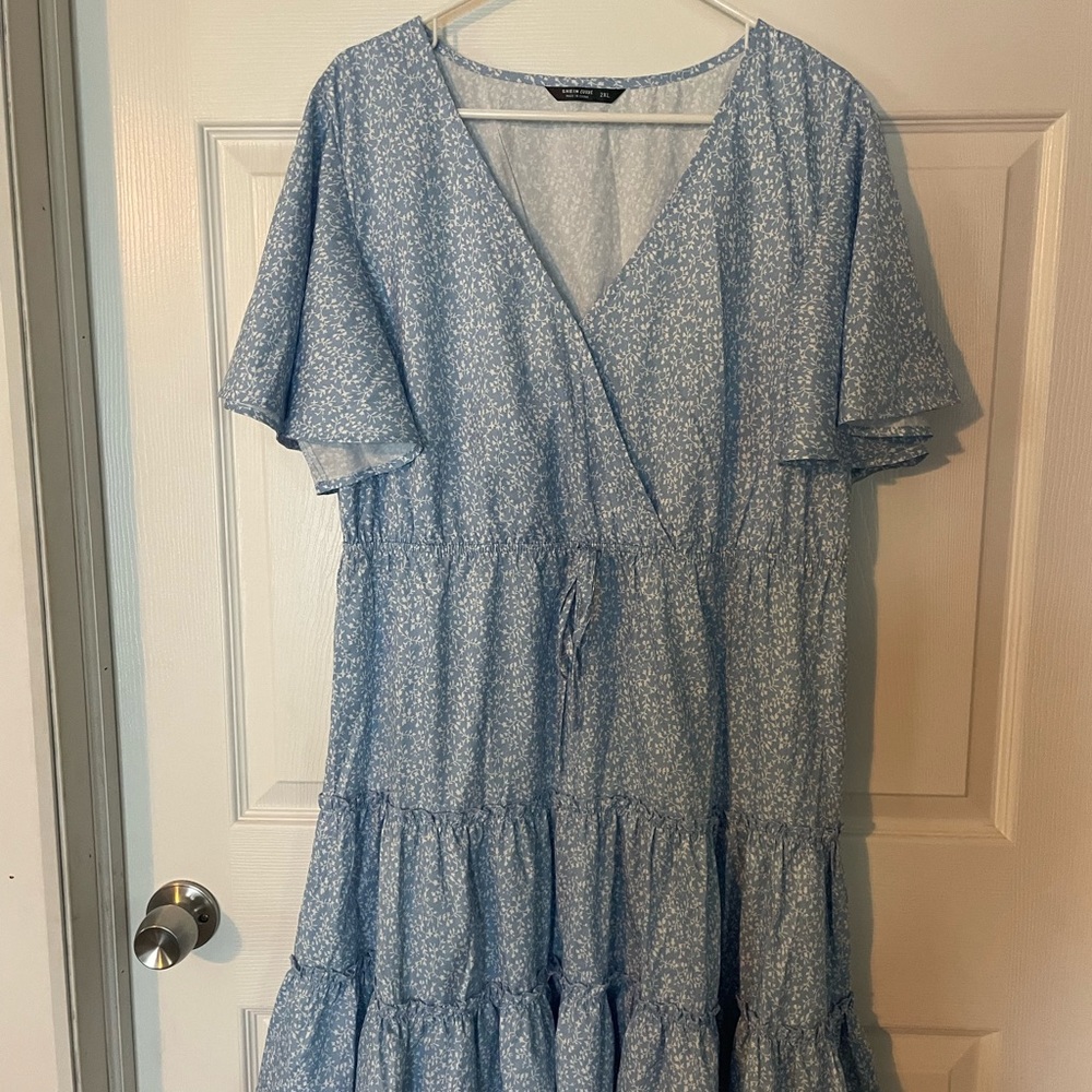 Blue dress 2x
